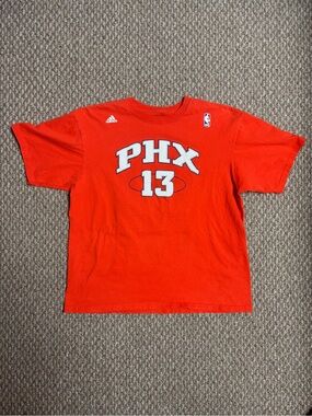 Phoenix Suns Steve Nash #13 NBA Orange Adidas Activewear Y2K Jersey T-Shirt